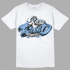Jordan 5 Retro University Blue DopeSkill T-Shirt Rare Breed Type Graphic Streetwear - White