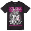 Triple Pink Dunk Low DopeSkill T-Shirt Real Lover Graphic - Black