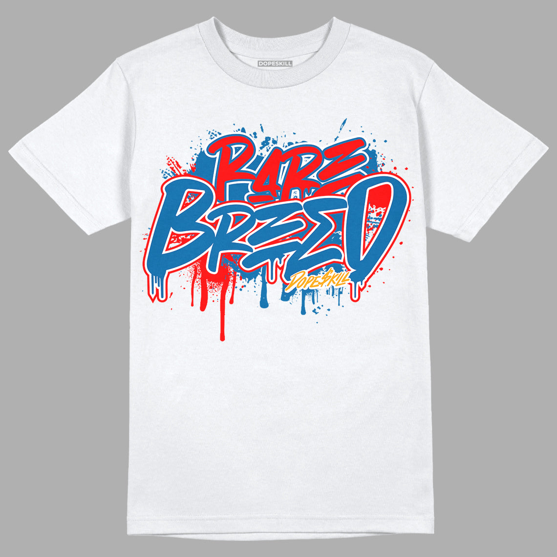 Messy Room 4s DopeSkill T-Shirt Rare Breed Graphic - White