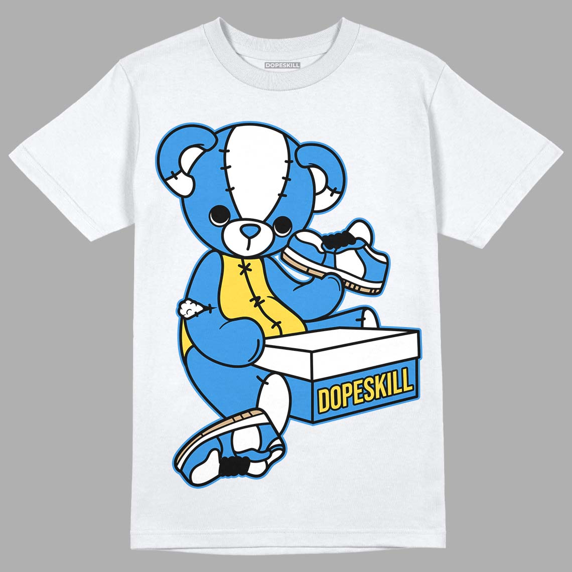 SB Dunk Low Homer DopeSkill T-Shirt Sneakerhead BEAR Graphic - White