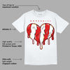 Dunk Low Gym Red DopeSkill T-Shirt Slime Drip Heart Graphic