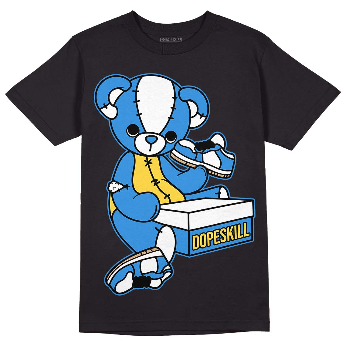 SB Dunk Low Homer DopeSkill T-Shirt Sneakerhead BEAR Graphic - Black