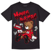 Red Thunder 4s DopeSkill T-Shirt Money Is Our Motive Bear Graphic