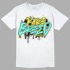 Aqua 5s DopeSkill T-Shirt Rare Breed Graphic - White 