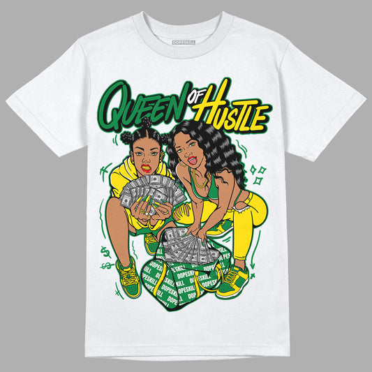 Dunk Low Reverse Brazil DopeSkill T-Shirt Queen Of Hustle Graphic - White