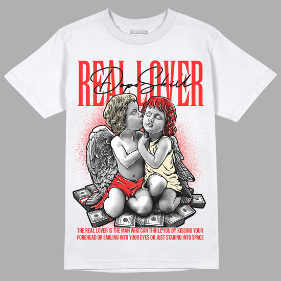 Dunk On Mars 5s DopeSkill T-Shirt Real Lover Graphic - White