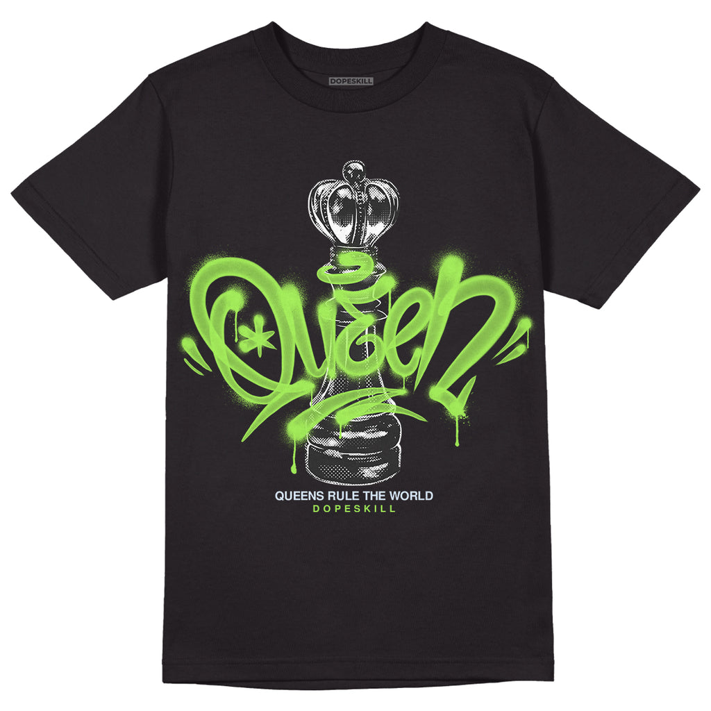 Jordan 5 "Green Bean" DopeSkill T-Shirt Queen Chess Graphic Streetwear - Black