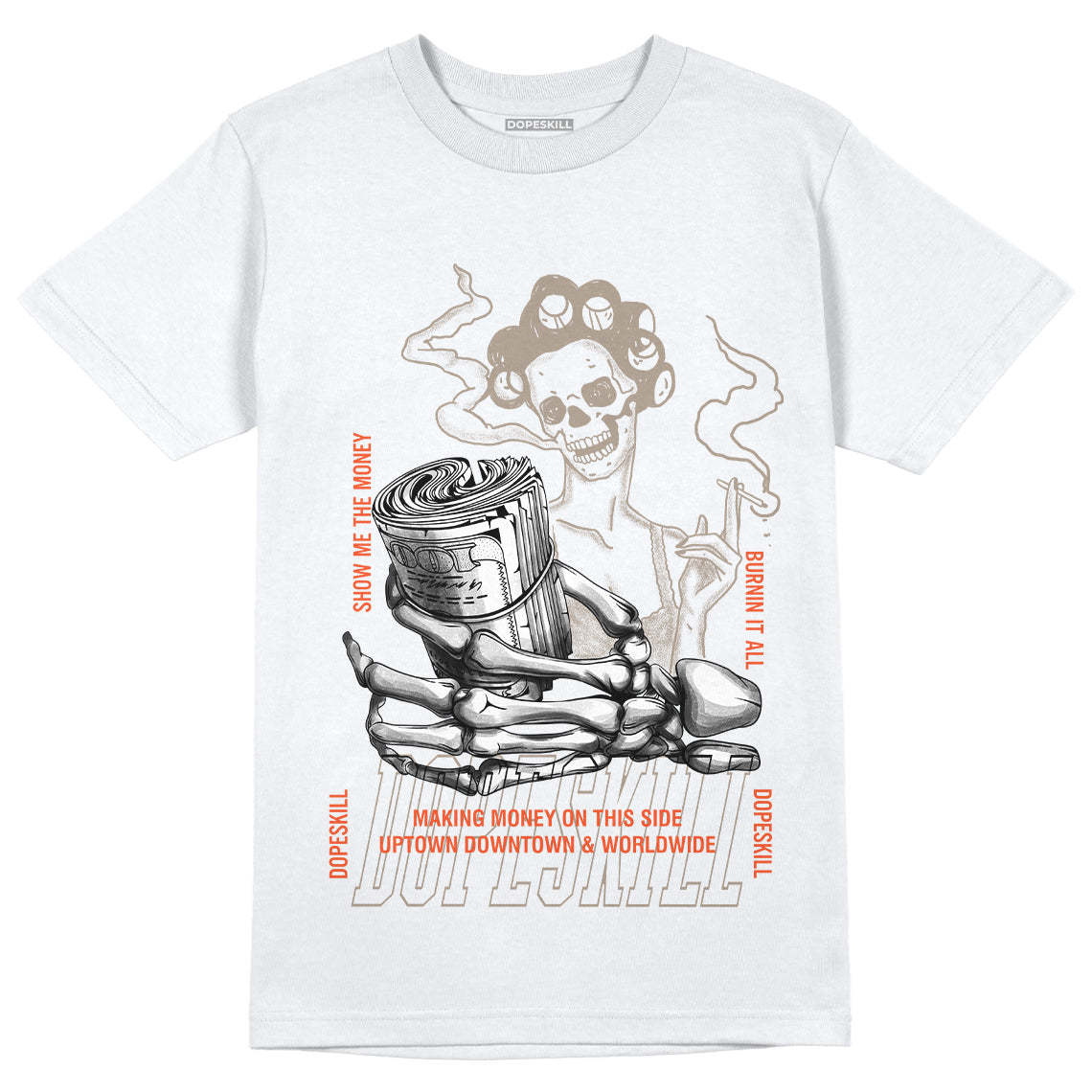 Jordan 3 “Desert Elephant” DopeSkill T-Shirt Show Me The Money Graphic - White