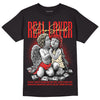 Dunk On Mars 5s DopeSkill T-Shirt Real Lover Graphic - Black