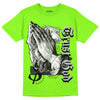 Neon Green Collection DopeSkill Neon Green T-shirt Trust God Graphic