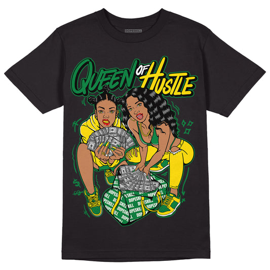 Dunk Low Reverse Brazil DopeSkill T-Shirt Queen Of Hustle Graphic - Black