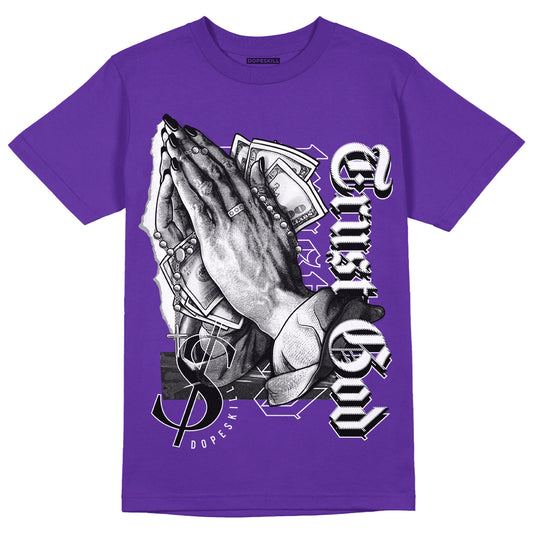 PURPLE Collection DopeSkill Purple T-shirt Trust God Graphic - Purple 