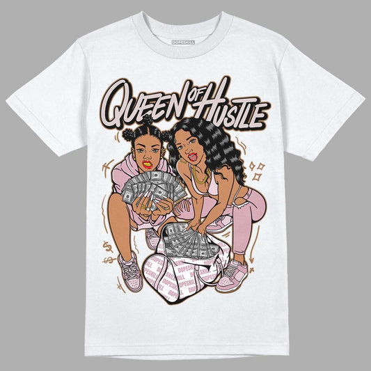 Dunk Low Teddy Bear Pink DopeSkill T-Shirt Queen Of Hustle Graphic - White 