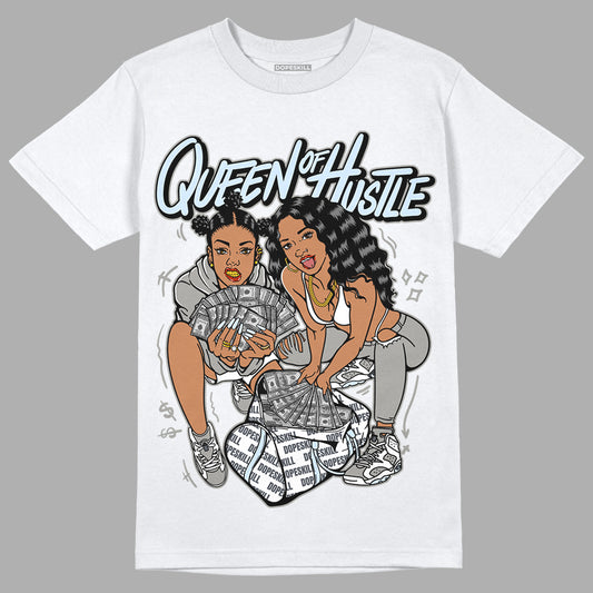 Jordan 6 Retro Cool Grey DopeSkill T-Shirt Queen Of Hustle Graphic Streetwear - White