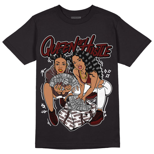 Jordan 12 x A Ma Maniére DopeSkill T-Shirt Queen Of Hustle Graphic Streetwear - Black 