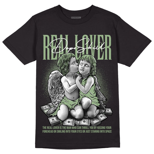 Seafoam 4s DopeSkill T-Shirt Real Lover Graphic - Black