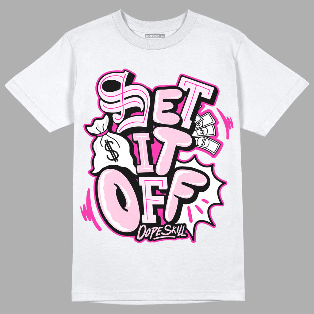 Triple Pink Dunk Low DopeSkill T-Shirt Set It Off Graphic - White 