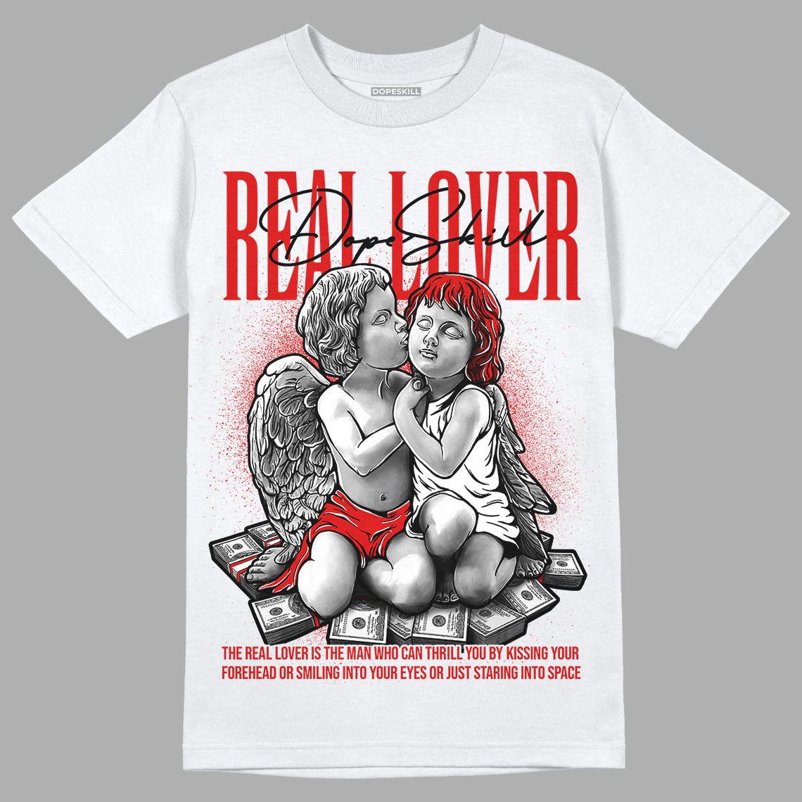 Jordan 12 Retro ‘Gym Red’  DopeSkill T-Shirt Real Lover Graphic Streetwear - White