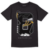 Black Metallic Chrome 6s DopeSkill T-Shirt Number No.6 Graphic - Black