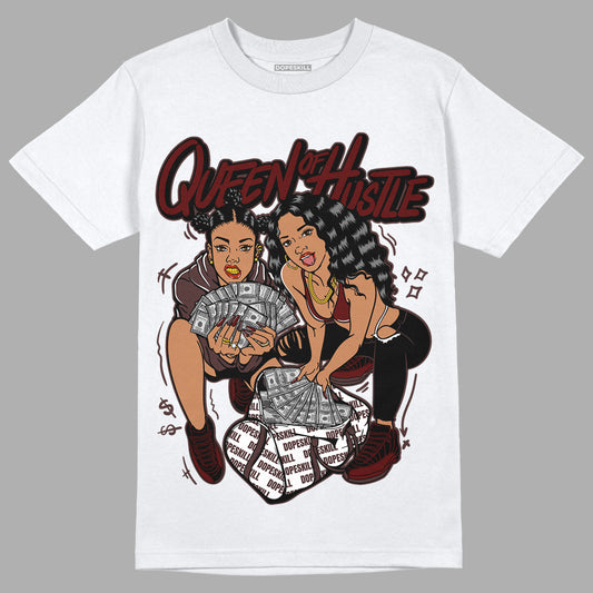 Jordan 12 x A Ma Maniére DopeSkill T-Shirt Queen Of Hustle Graphic Streetwear - White 