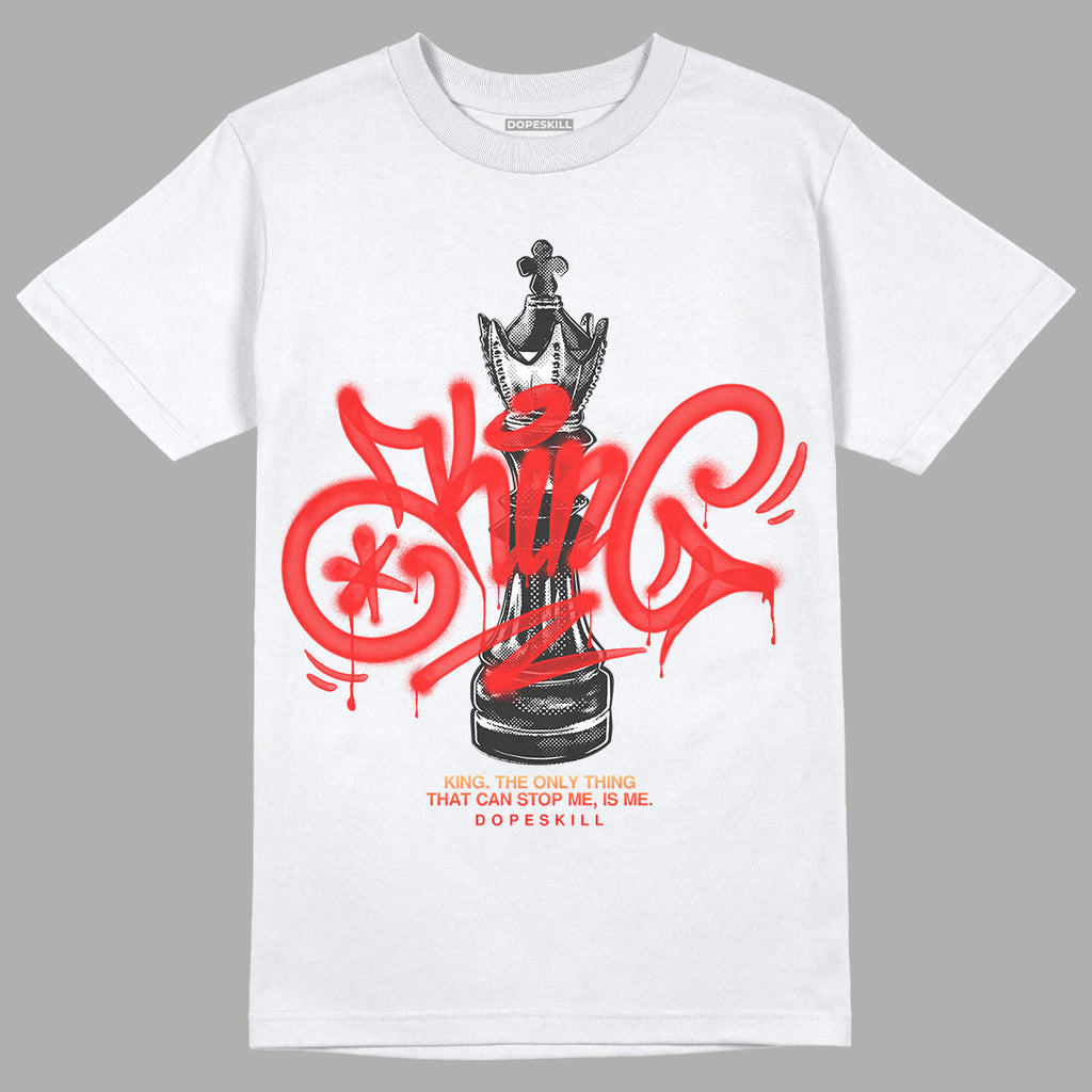 Jordan 5 "Dunk On Mars" DopeSkill T-Shirt King Chess Graphic Streetwear - White
