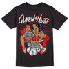 Gym Red 9s DopeSkill T-Shirt Queen Of Hustle Graphic - Black