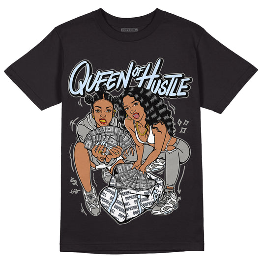 Jordan 6 Retro Cool Grey DopeSkill T-Shirt Queen Of Hustle Graphic Streetwear - Black