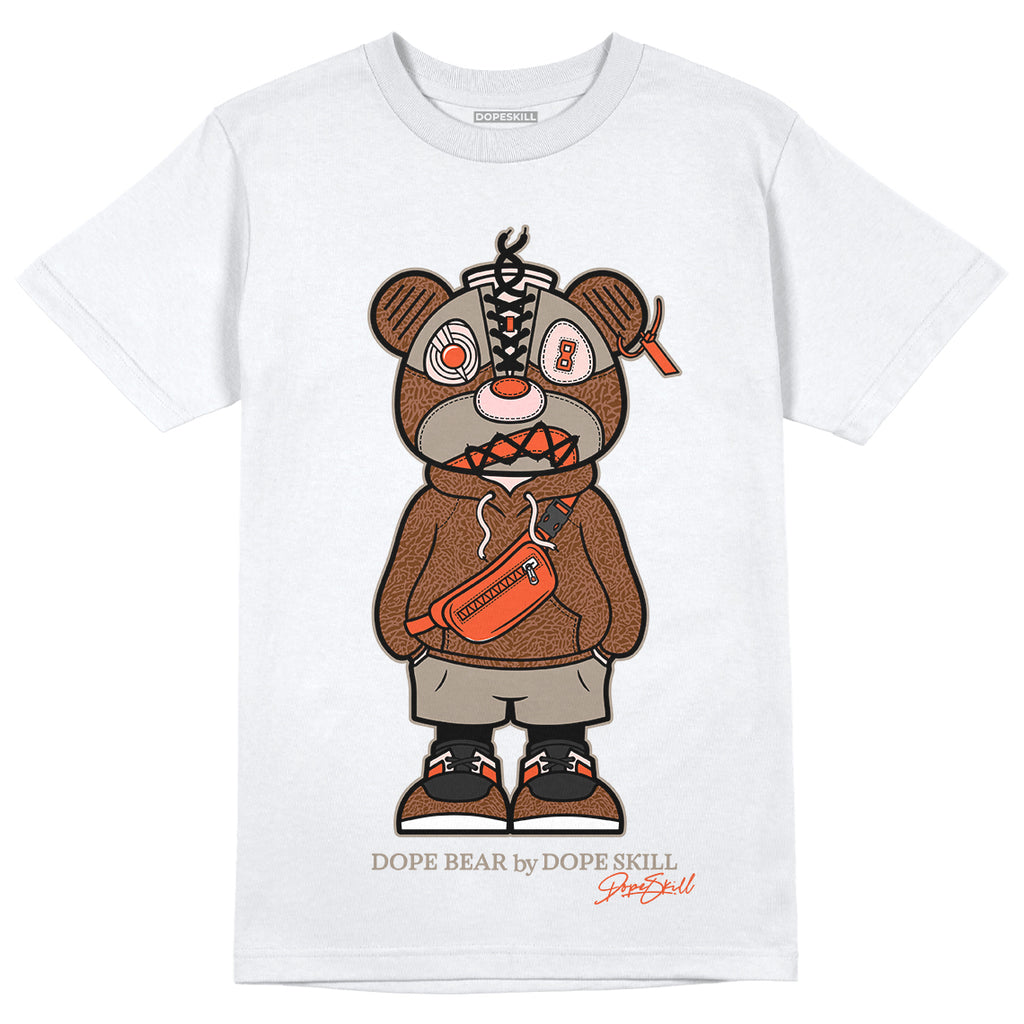 Jordan 3 “Desert Elephant” DopeSkill T-Shirt Sneaker Bear Graphic - White