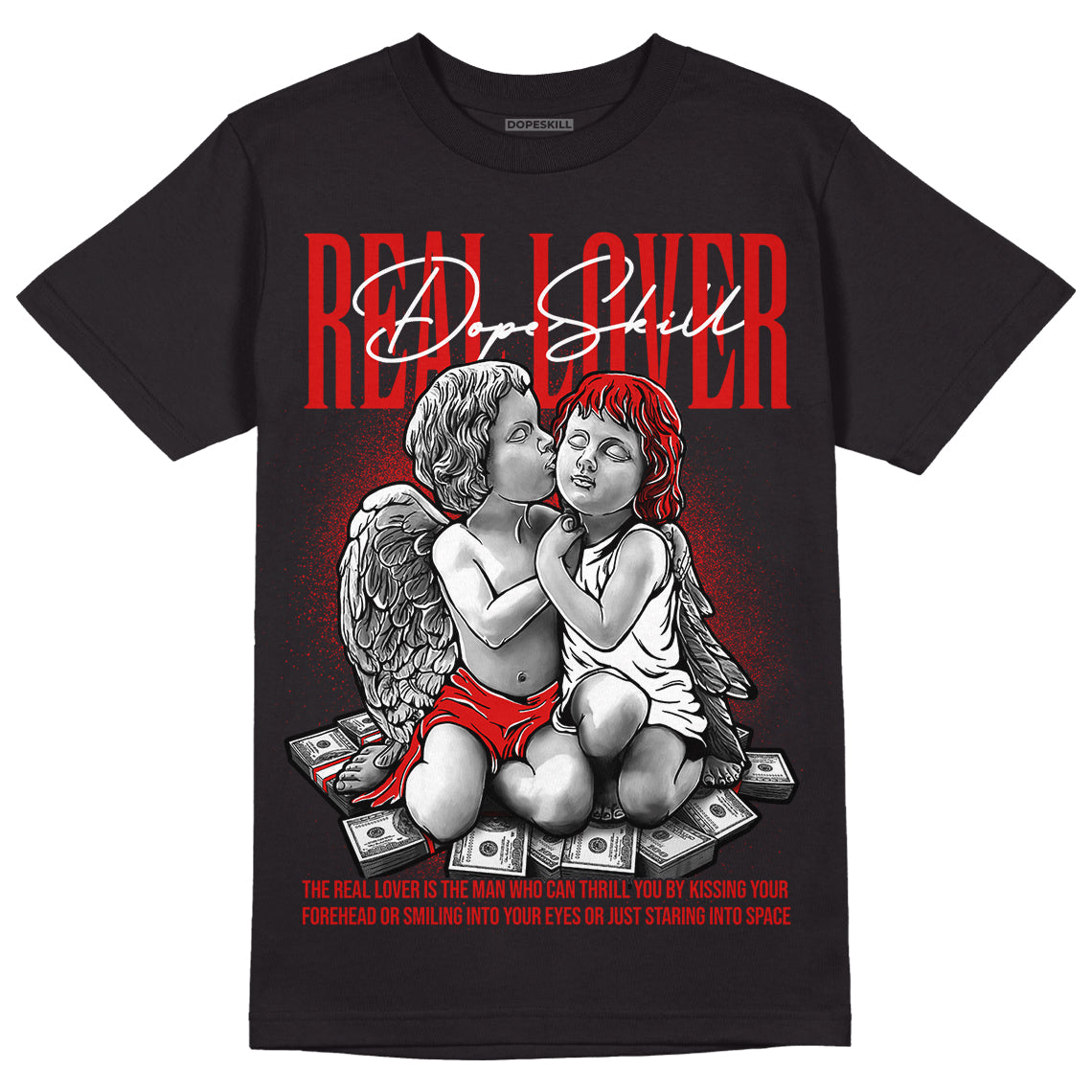 Jordan 12 Retro ‘Gym Red’  DopeSkill T-Shirt Real Lover Graphic Streetwear - Black 