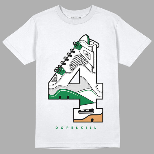 Nike SB x Jordan 4 “Pine Green” DopeSkill T-Shirt No.4 Graphic Streetwear - White