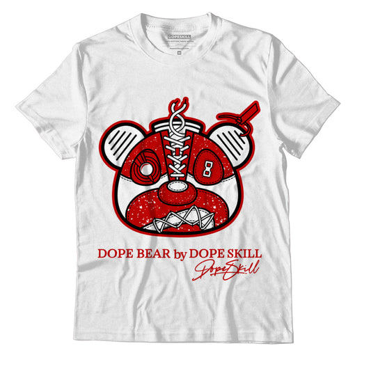 Jordan 6 “Red Oreo” DopeSkill T-Shirt Sneaker Bear Head Graphic - White 