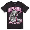 Triple Pink Dunk Low DopeSkill T-Shirt Sick Bear Graphic - Black