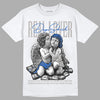 True Blue 1s DopeSkill T-Shirt Real Lover Graphic - White