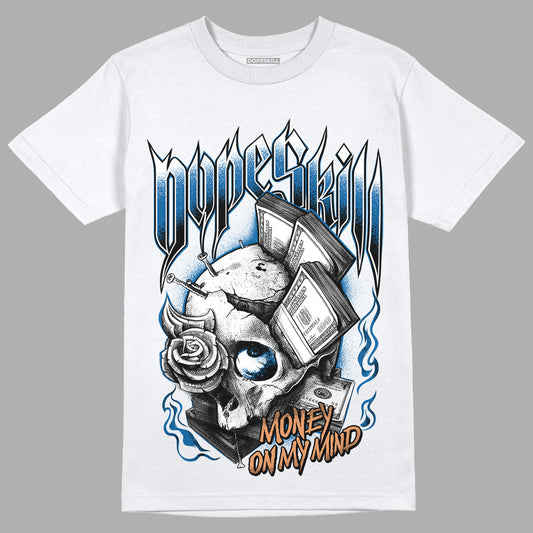 Jordan 3 Retro Wizards DopeSkill T-Shirt Money On My Mind Graphic Streetwear - White