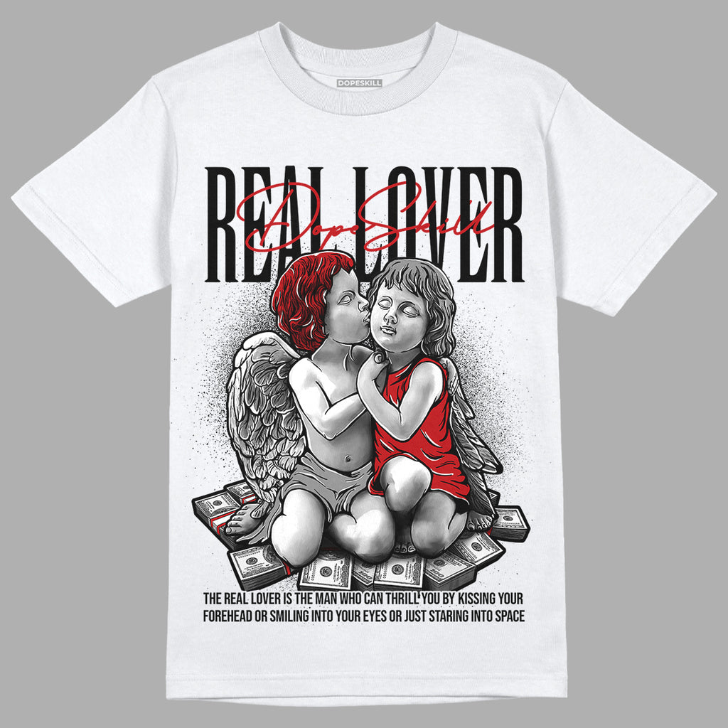 Playoffs 13s DopeSkill T-Shirt Real Lover Graphic - White