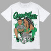 Jordan 1 Low Lucky Green DopeSkill T-Shirt Queen Of Hustle Graphic Streetwear - White