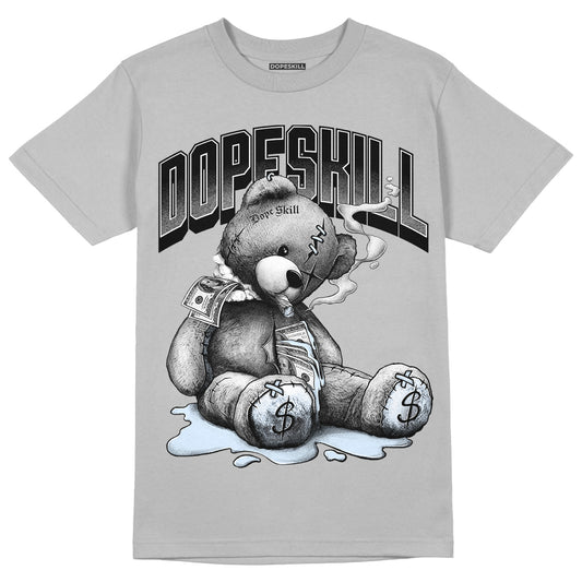 Black Metallic Chrome 6s DopeSkill Metallic Silver T-shirt Sick Bear Graphic