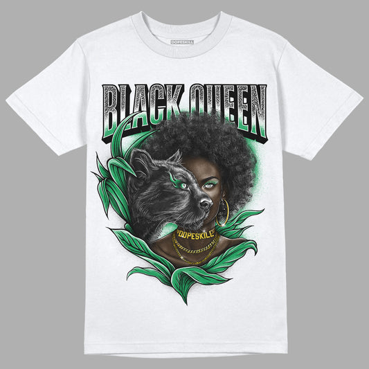 Jordan 3 WMNS “Lucky Green” DopeSkill T-Shirt New Black Queen Graphic Streetwear - White