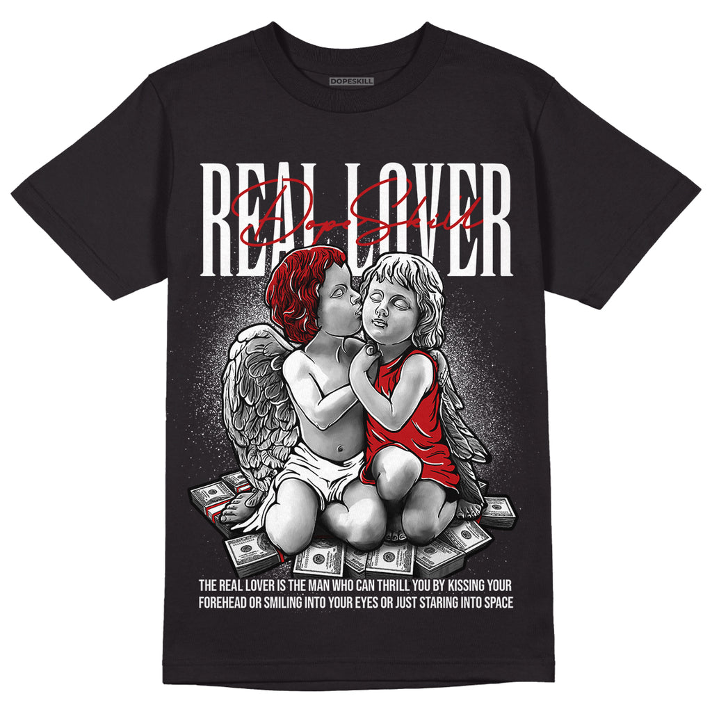 Playoffs 13s DopeSkill T-Shirt Real Lover Graphic - Black
