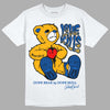 Dunk Blue Jay and University Gold DopeSkill T-Shirt Love Kills Graphic Streetwear - White