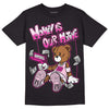 Triple Pink Dunk Low DopeSkill T-Shirt Money Is Our Motive Bear Graphic - Black