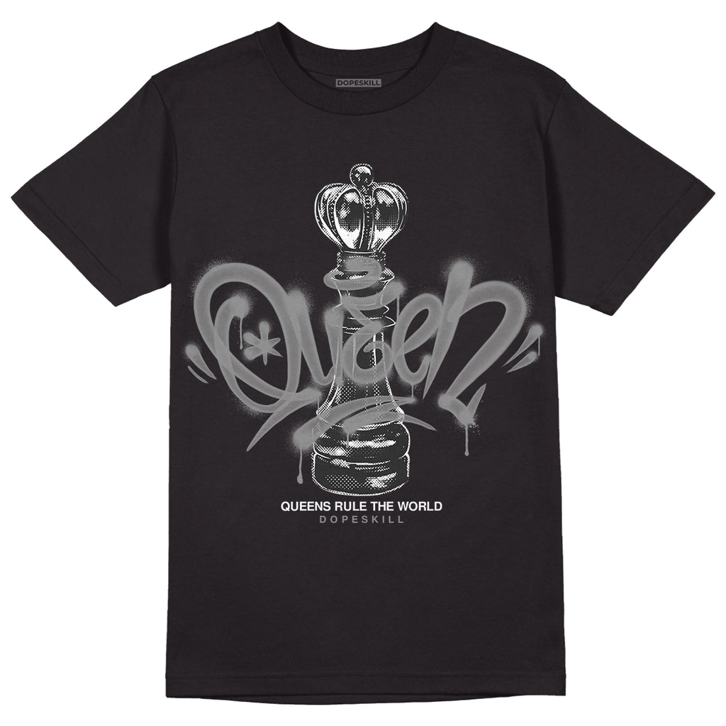 Jordan 1 High OG WMNS Twist 2.0 DopeSkill T-Shirt Queen Chess Graphic Streetwear - Black