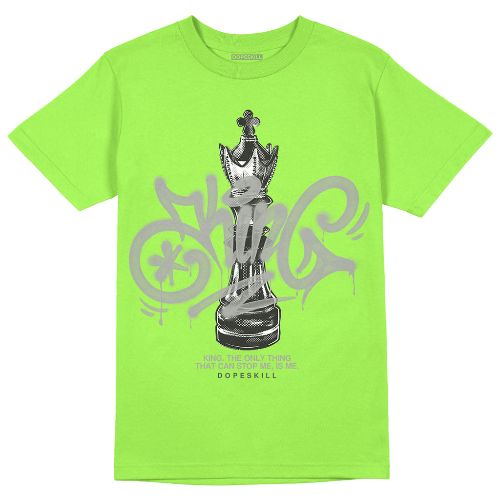 Jordan 5 "Green Bean" DopeSkill Green Bean T-Shirt King Chess Graphic Streetwear