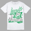 Jordan 3 WMNS “Lucky Green” DopeSkill T-Shirt LOVE Graphic Streetwear - White