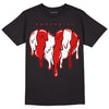 Jordan 12 Retro ‘Gym Red’  DopeSkill T-Shirt Slime Drip Heart Graphic Streetwear  - Black 