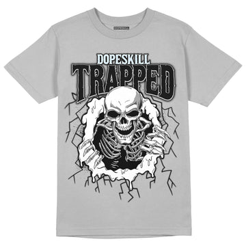 Black Metallic Chrome 6s DopeSkill Metallic Silver T-shirt Trapped Halloween Graphic