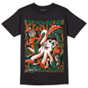 Dunk Low Team Dark Green Orange DopeSkill T-Shirt Resist Graphic - Black