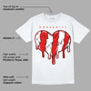 Gym Red 12s DopeSkill T-Shirt Slime Drip Heart Graphic