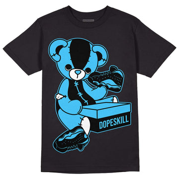 University Blue 13s DopeSkill T-Shirt Sneakerhead BEAR Graphic - Black 