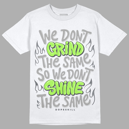 Green Bean 5s DopeSkill T-Shirt Grind Shine Graphic - White 